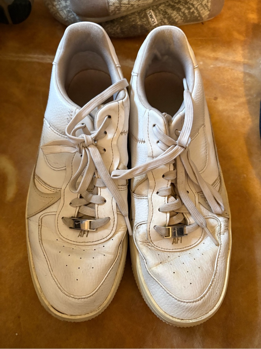 Nike AFT Leather Low-Top Sneakers in White